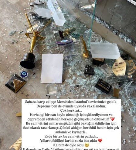 Ece Seçkin depreme uykuda yakalandı: “Yılların ödülleri kırıldı, tuzla buz oldu”