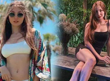 İlayda Akdoğan kırmızı elbisesiyle dikkat çekti! Göğüs detayı iddialı bulundu