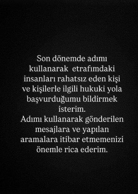 Devrim Özkan takipçilerini uyardı