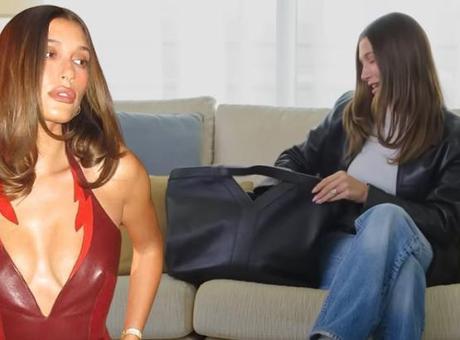 Herkes şaşkına döndü! Hailey Bieber’ın çantasından ‘büyü’ çıktı