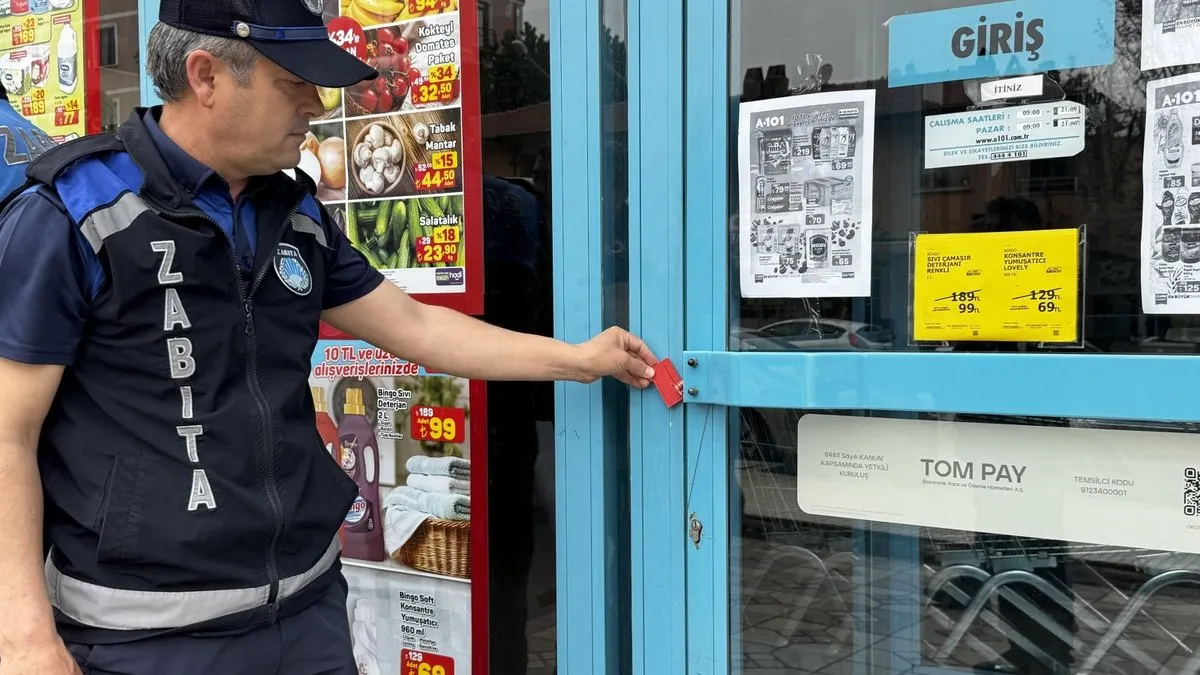 Çorum’da 3 zincir markete kapatma cezası!