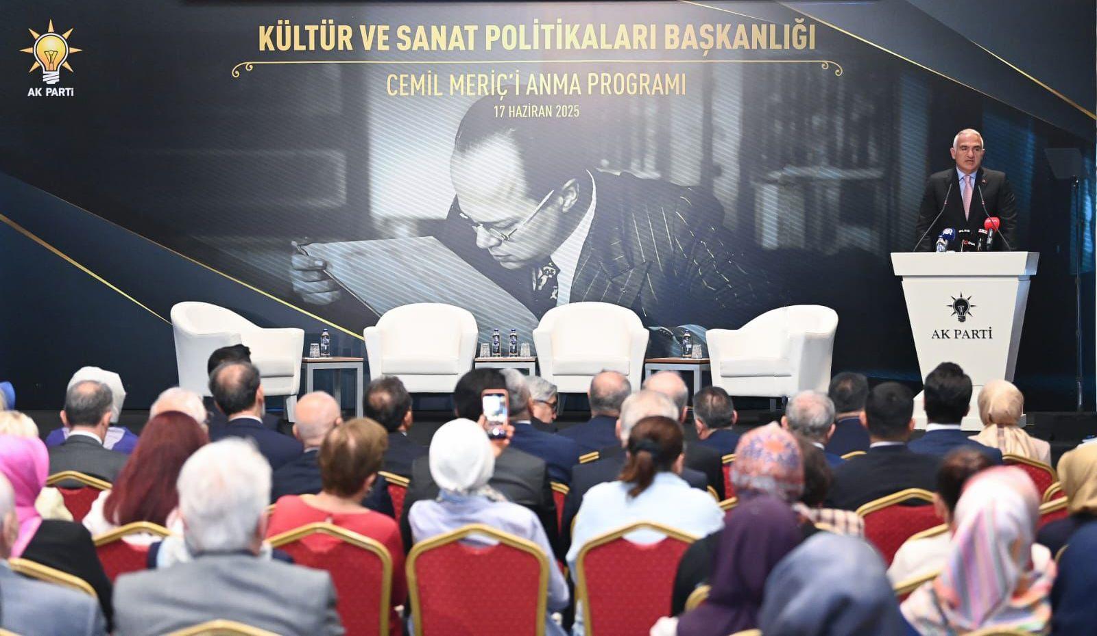 CEMİL MERİÇ VEFATININ YIL DÖNÜMÜNDE ANILDI