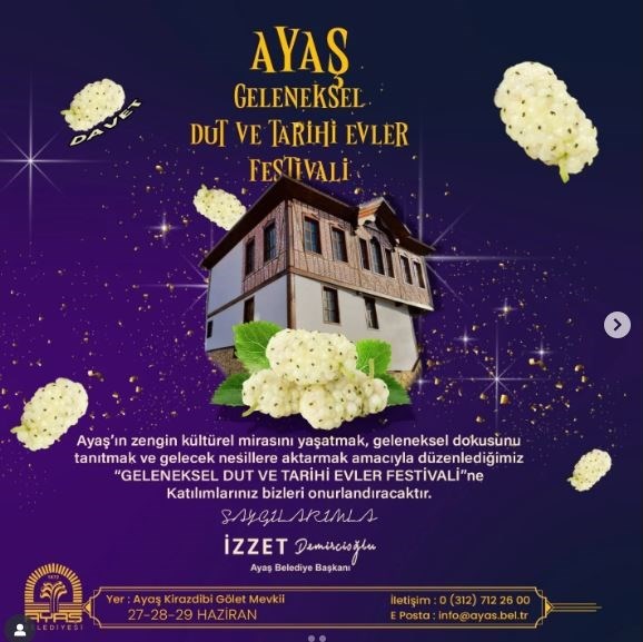 Ayaş dut festivali Kıraç konseri ne zaman, saat kaçta?