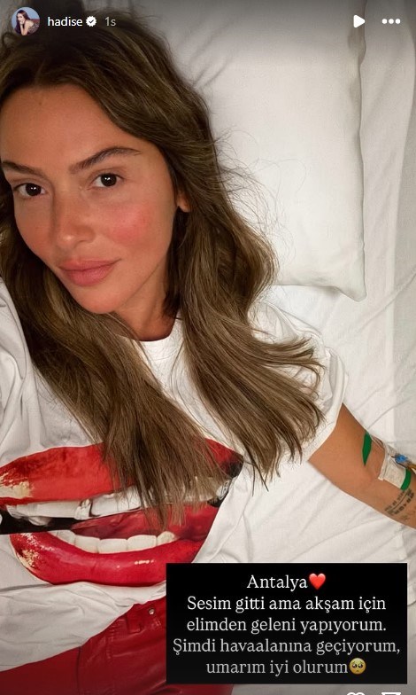 Hadise hayranlarını korkuttu: “Sesim gitti”