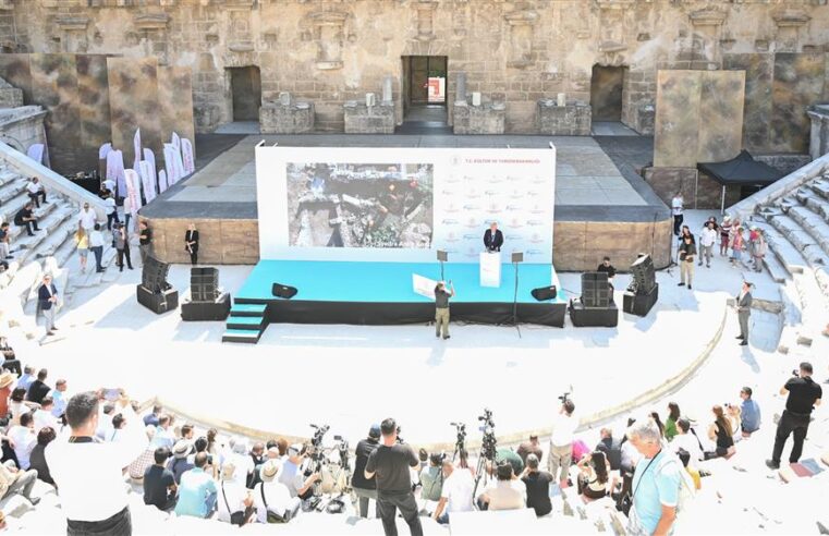 ASPENDOS’TA TARİH ‘GELECEĞE MİRAS’ İLE GÜN YÜZÜNE ÇIKMAYA DEVAM EDİYOR