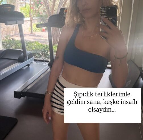 Hazal Kaya’dan spor salonundan paylaşım