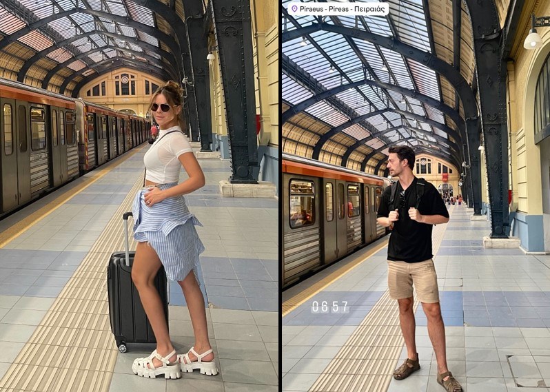 Feyyaz Şerifoğlu ile Merve Dinçkol’dan Yunanistan pozları