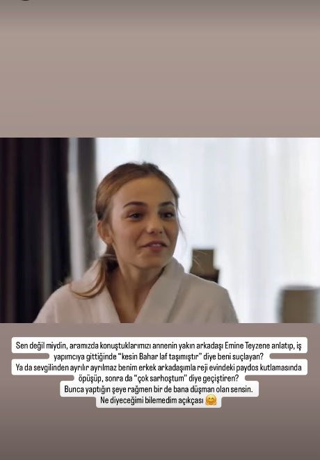 Bahar Şahin-Mine Tugay tartışmasına Sera Kutlubey de dahil oldu: Bana düşman olan sensin