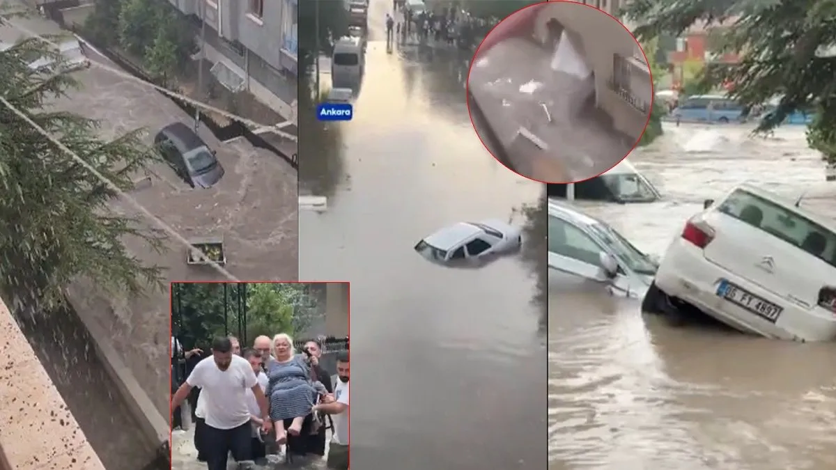 SON DAKİKA… Ankara’da Mansur Yavaş belediyeciliği sınıfta kaldı! Keçiören’i sel vurdu: Araçlar suya kapıldı, bir evin duvarı yıkıldı!
