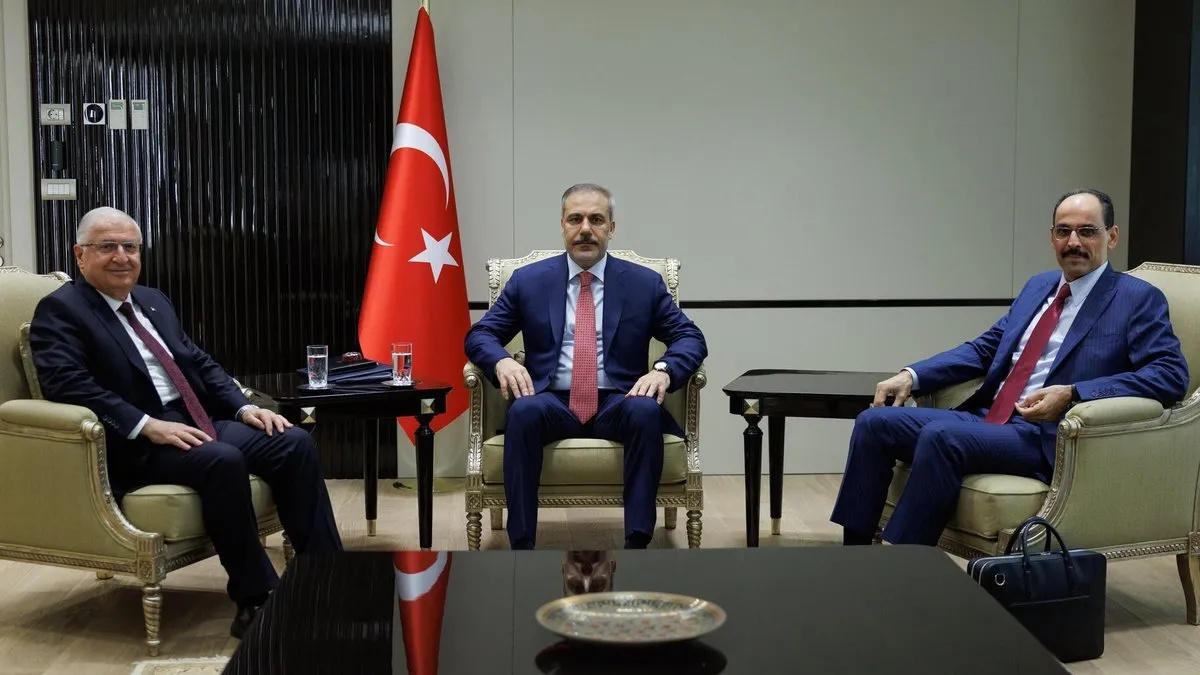 SON DAKİKA | Dışişleri’nde kritik zirve! Bakan Fidan, Bakan Güler ve MİT Başkanı Kalın bir araya geldi