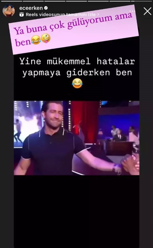 Ece Erken’den dikkat çeken paylaşım: Mükemmel hatalar yapmaya giderken ben