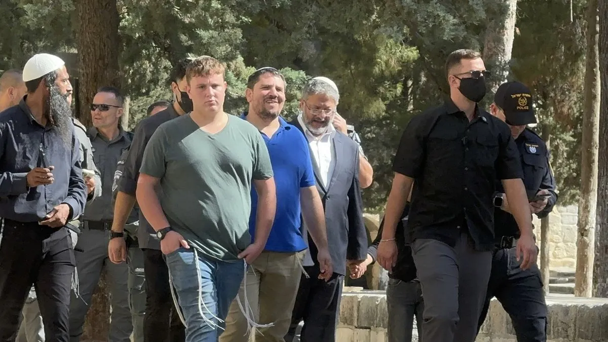 Aşırı sağcı Ben-Gvir Mescid-i Aksa’ya baskın düzenledi! Talmud ayini yaptılar