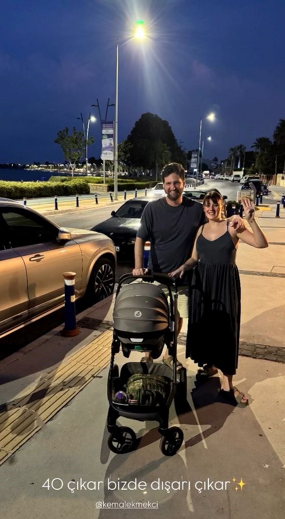 Gizem Karaca’dan mutlu aile pozu: 40 çıkar biz de dışarı çıkar
